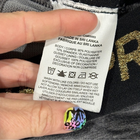 Nike Pro Warm Womens Metallic Tights Gray & Black BV5161-080 Medium - Picture 7 of 13